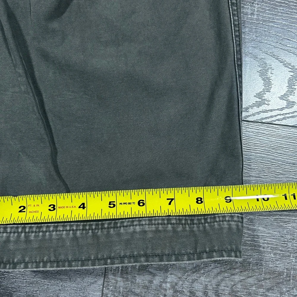 Vintage Old Navy Mens Baggy Cargo Pants‎ Olive Green Military Stencil 36x32 Y2K
